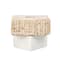 Hello Honey® 3.25" Decorative Marble & Travertine Candle Holder
